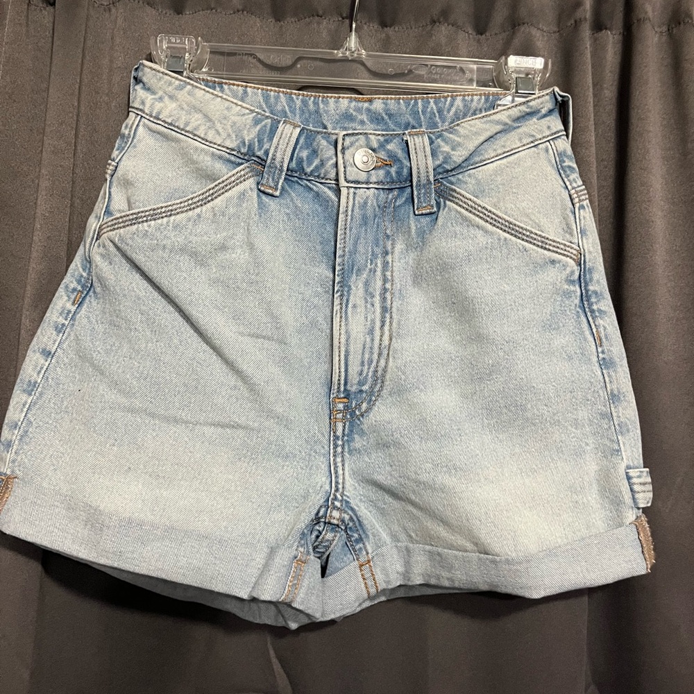 H&M Blue Jean Shorts High-Waisted Vintage Style
